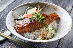 Seared Salmon in a Teriyaki Glaze